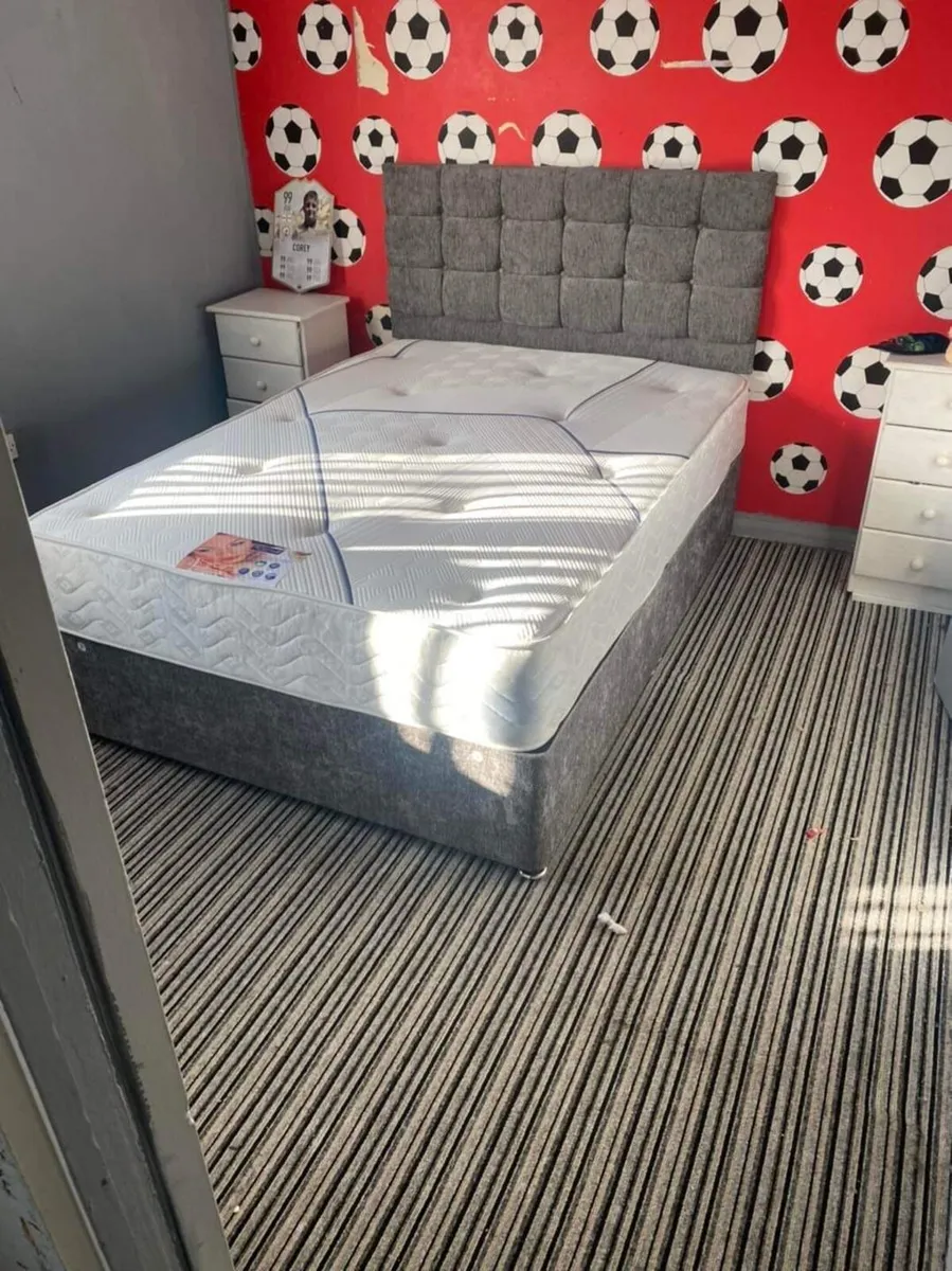 New divan bed with mattress - Image 1