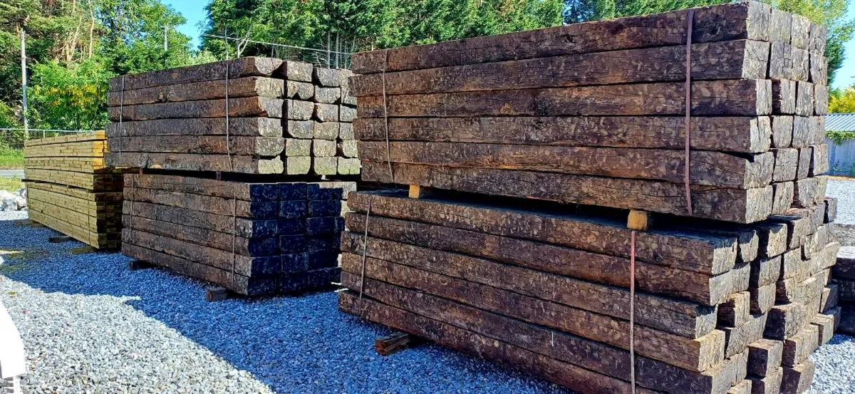 Reclaimed Railway Sleepers - Image 1