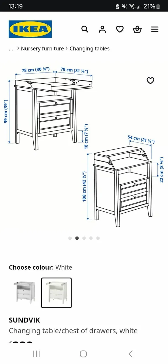 Baby changing table - Image 3