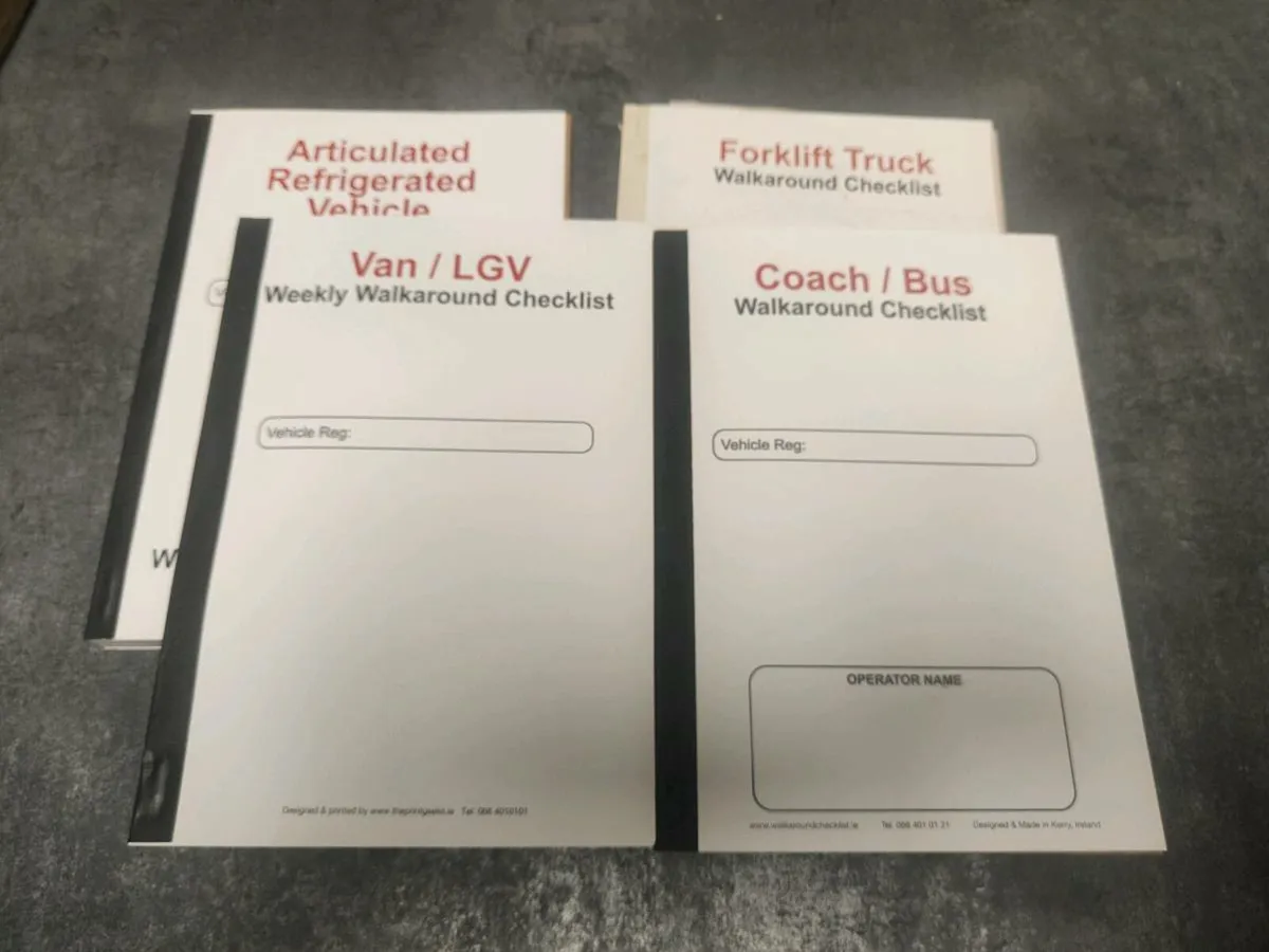 Walk-around checklists