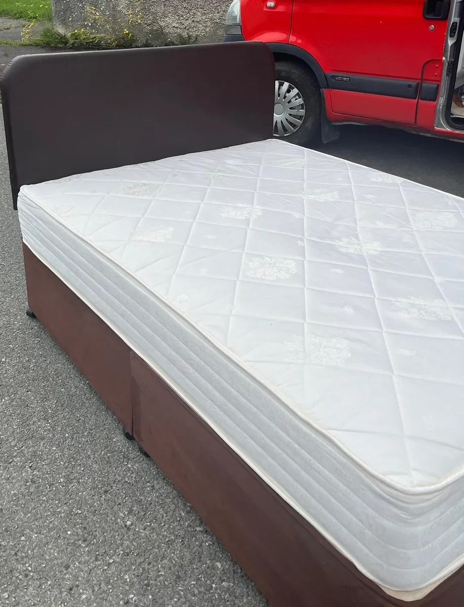 Brown Double Bed - Image 2