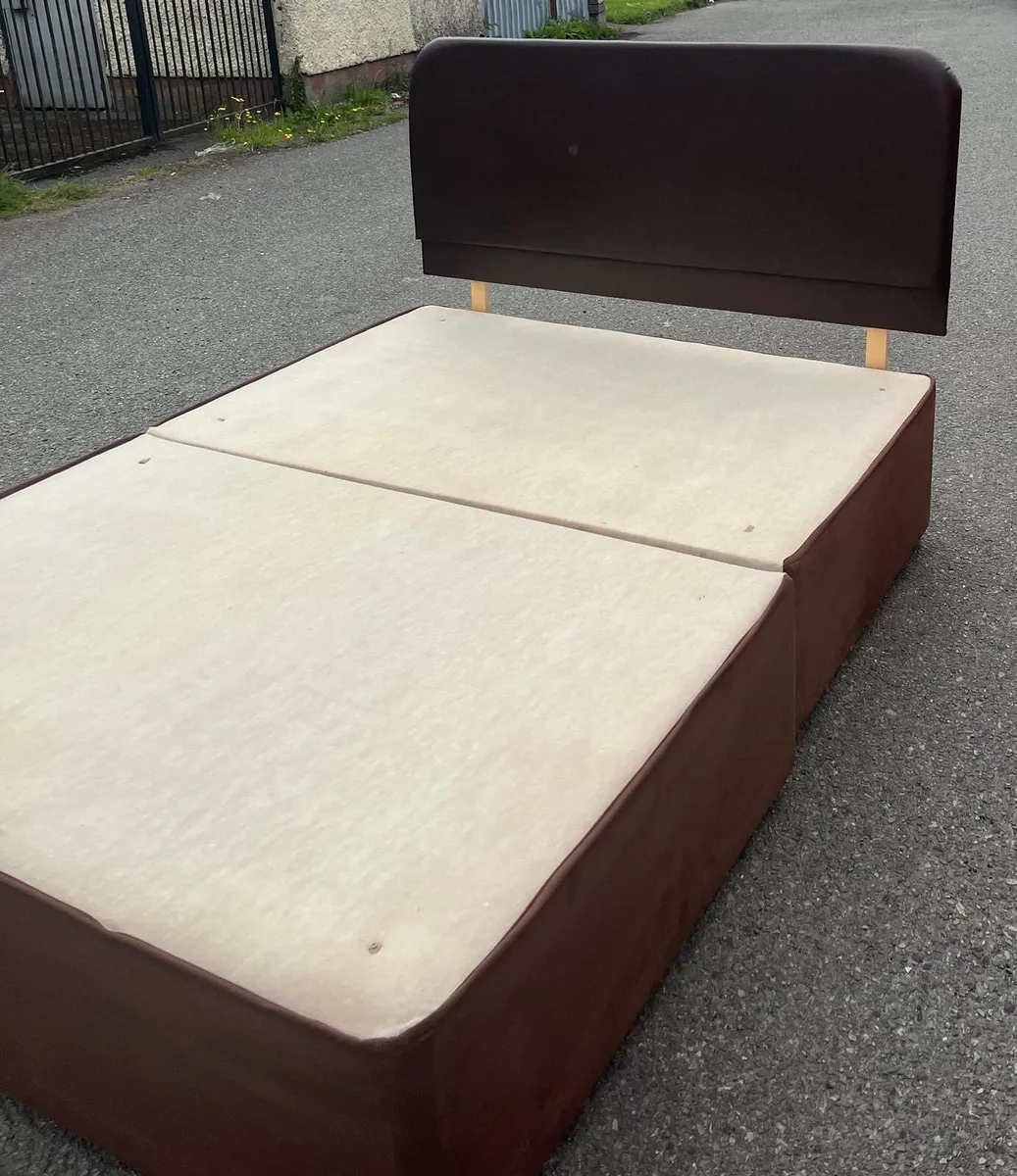 Brown Double Bed - Image 3