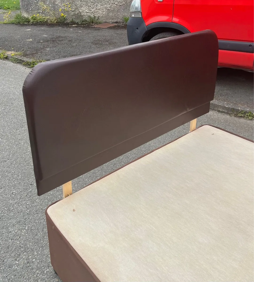 Brown Double Bed - Image 4