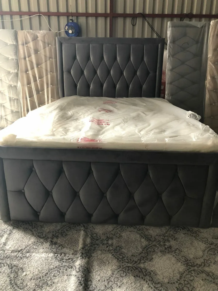 Small Double Monaco bed frame with Mattress - Image 1