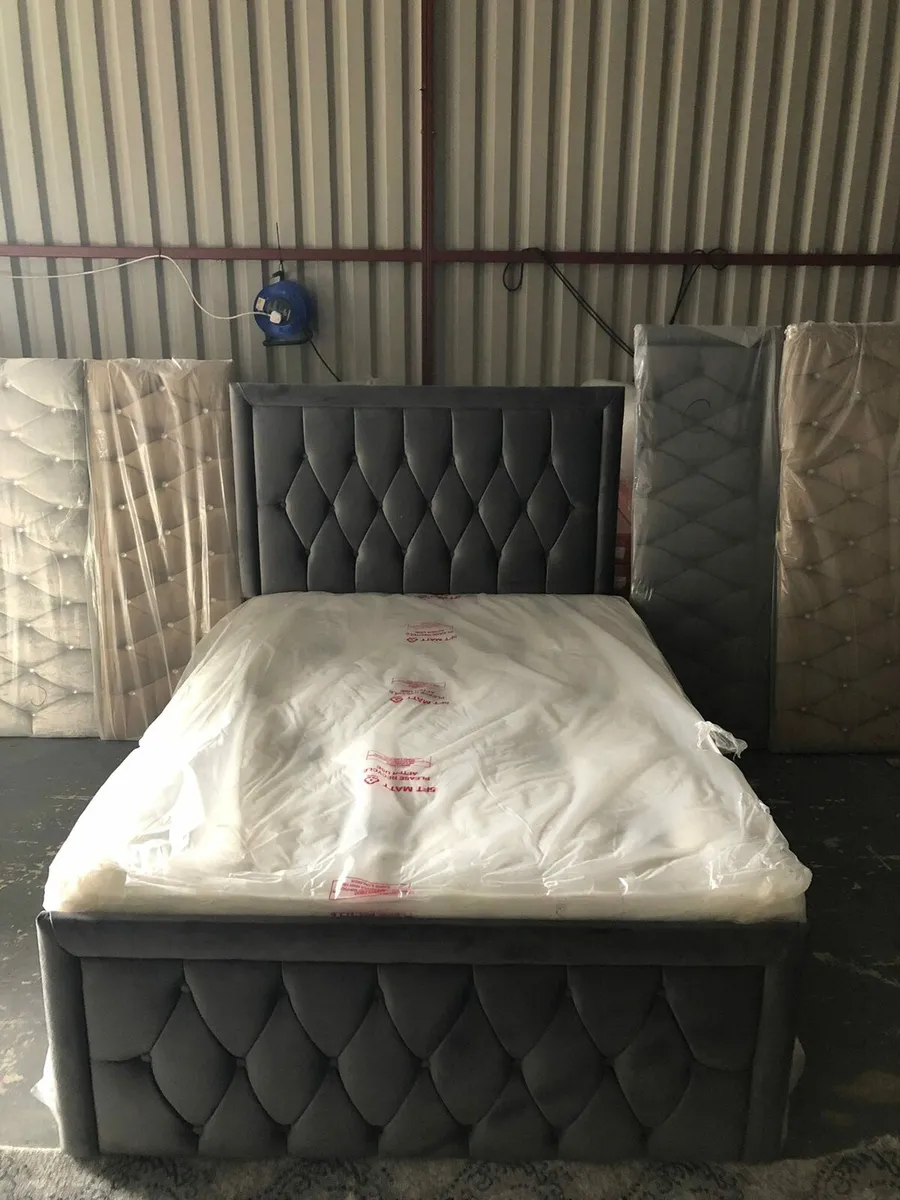 Small Double Monaco bed frame with Mattress - Image 2