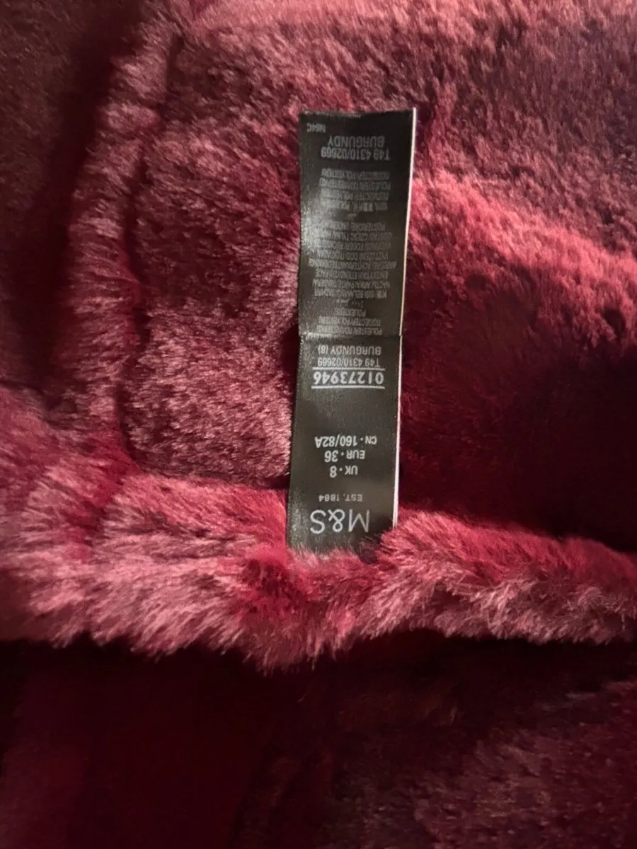 M&S Burgundy Jacket - Image 3