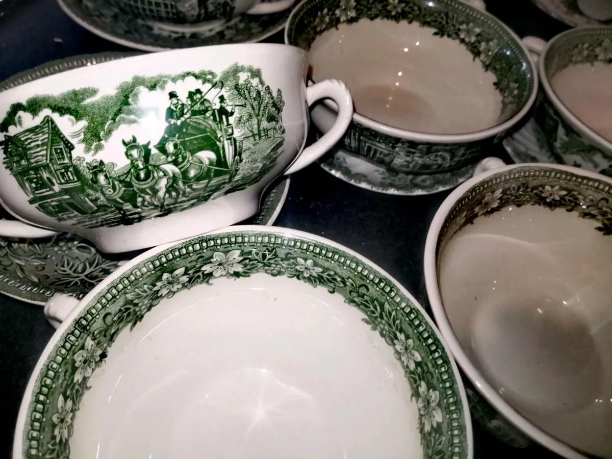Rare green Royal Tudor Ware 20pcs - Image 2