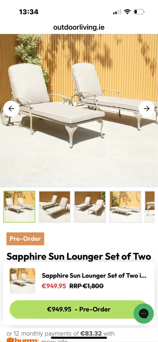 Sun Lounger x 2 - Image 2