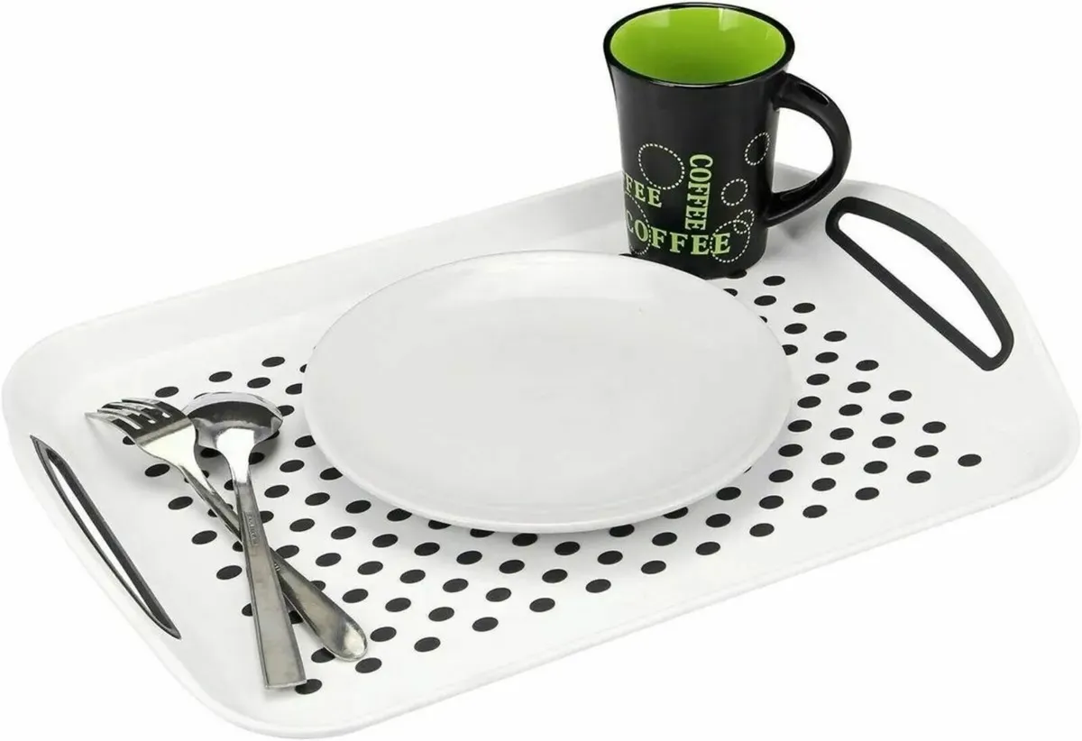 Set of Two Non-Slip Serving Trays - Image 4
