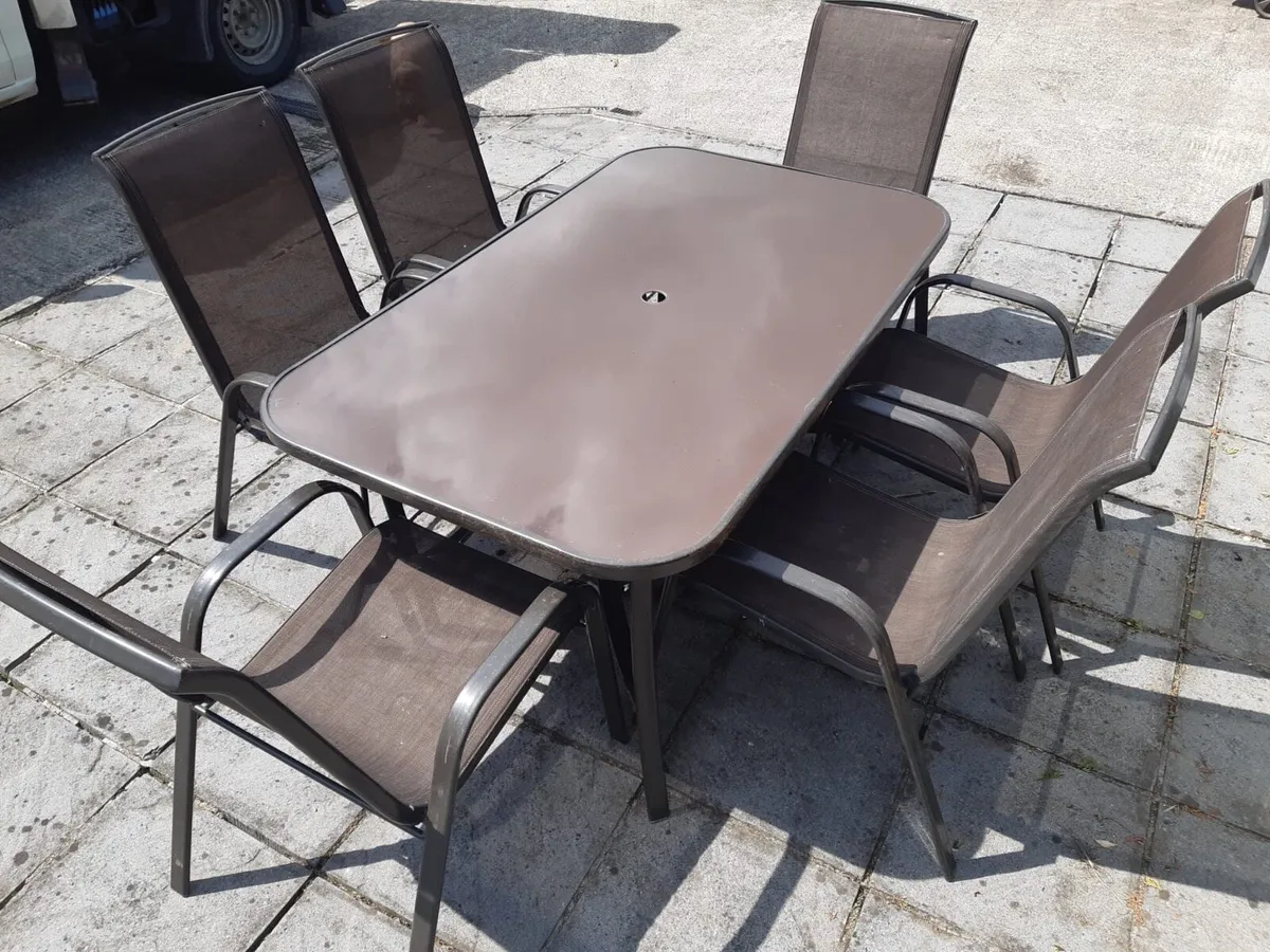 Garden tables and chairs