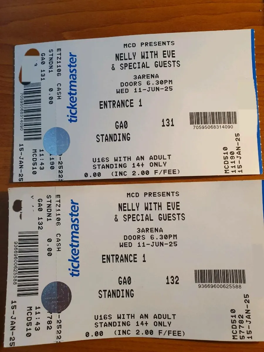 Nelly with Eve and Special Guests tickets x2