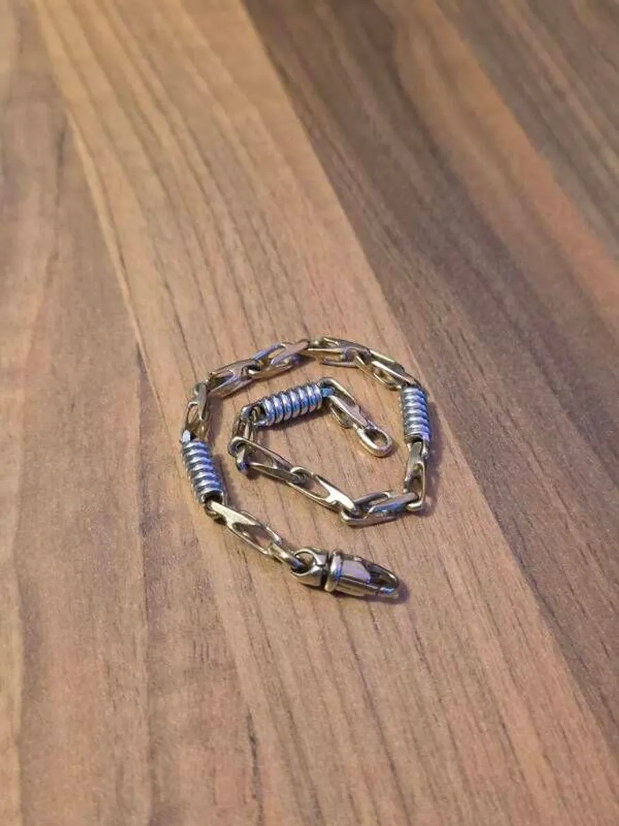 Vintage 9ct Yellow and White Gold Bracelet - Image 2
