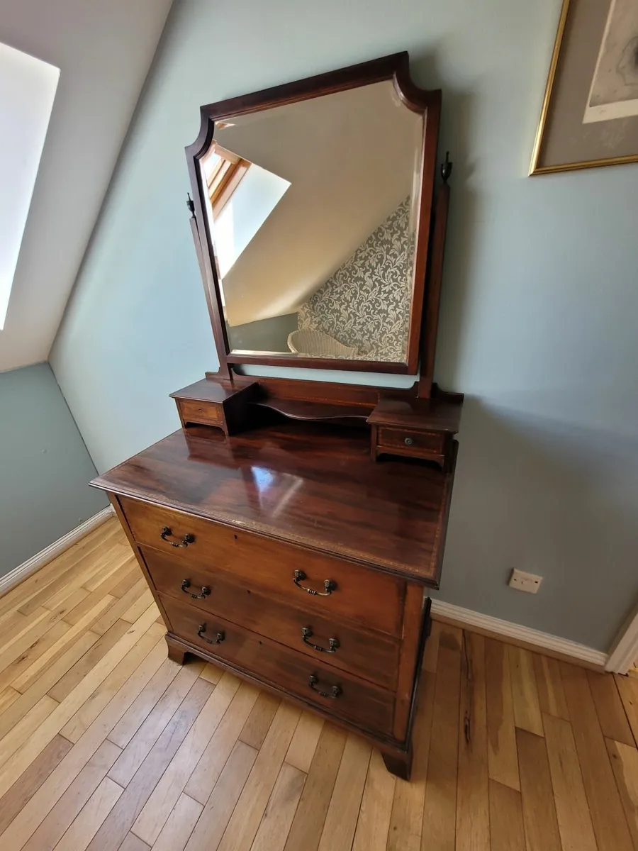 Antique vanity and dresser - Image 1