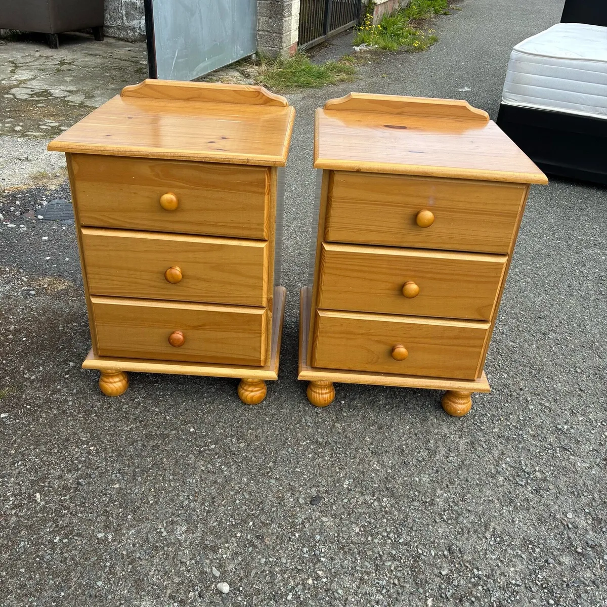 Two Solid Pine Lockers - Image 1