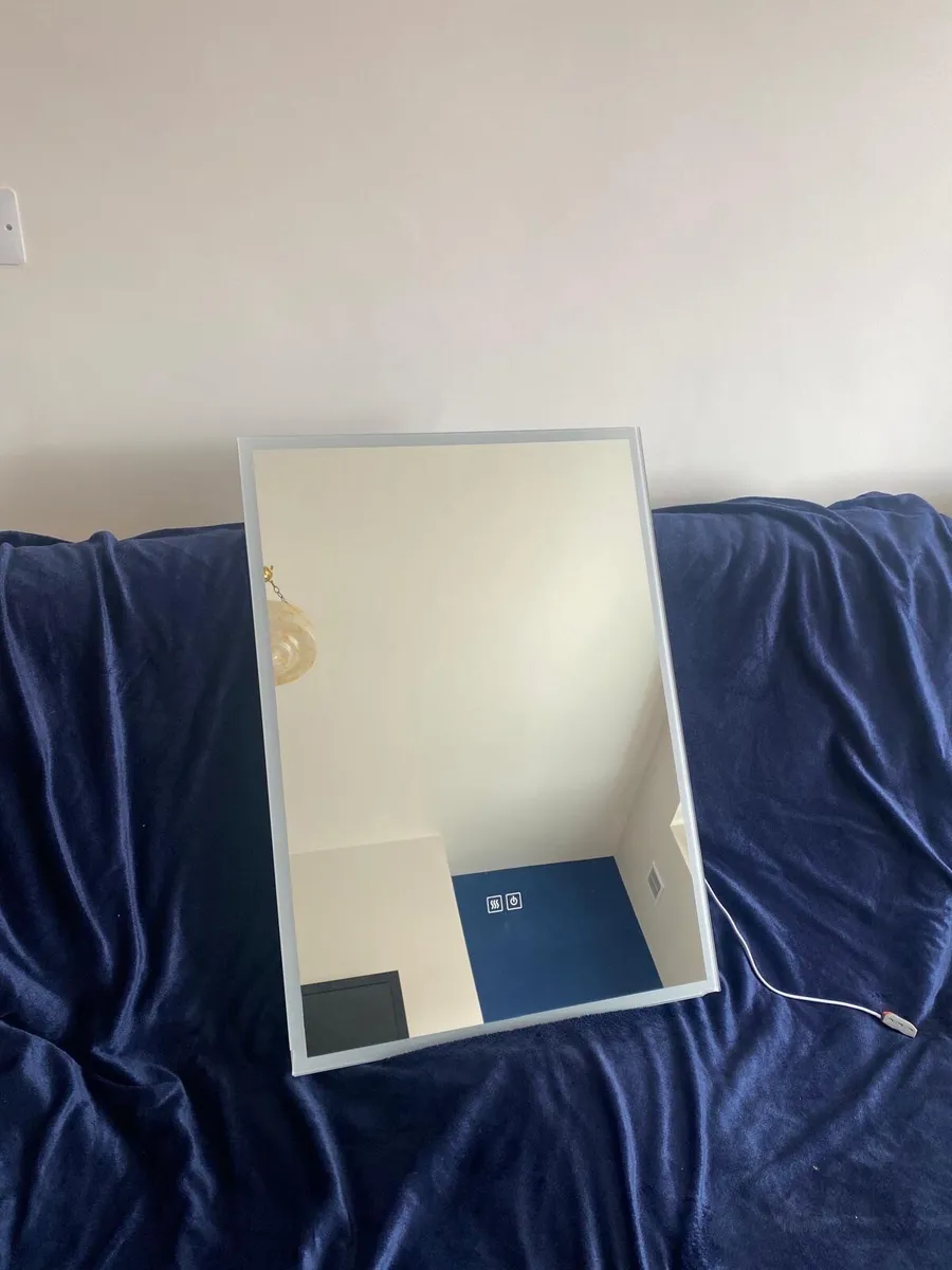 Lighted Heated Bathroom Mirror - New (defect) - Image 3
