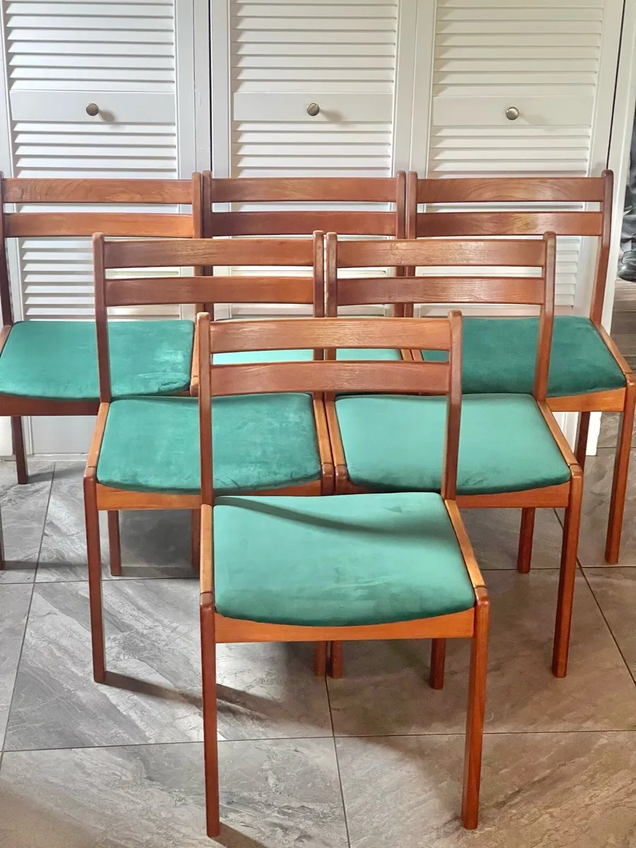 Mid century Danish dining chairs - Image 1