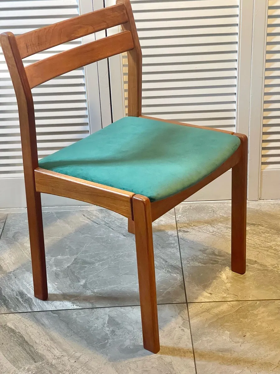 Mid century Danish dining chairs - Image 3