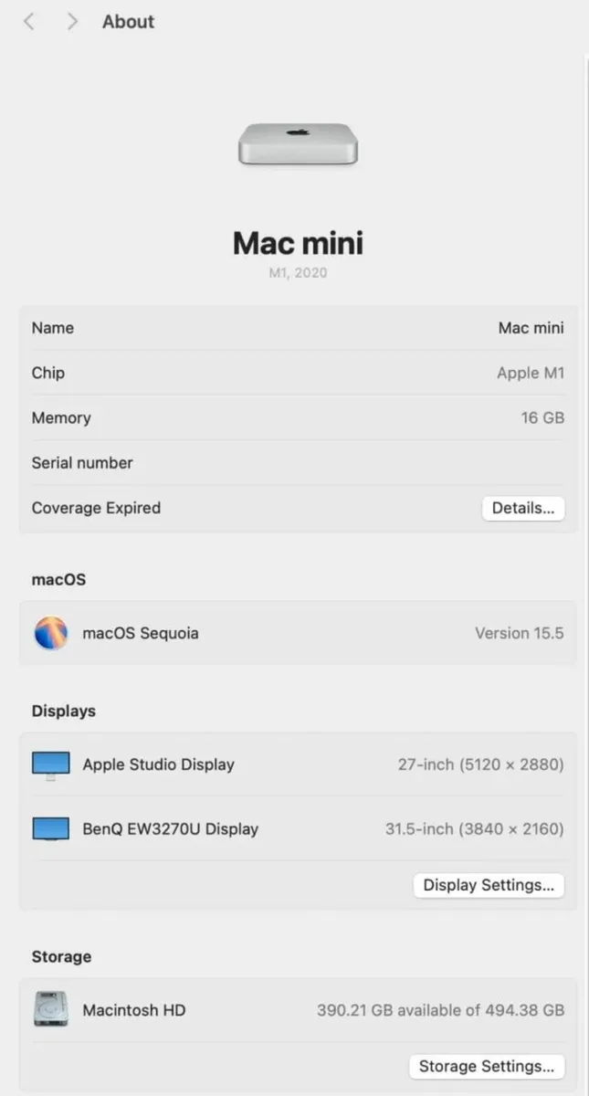 Apple Mac Mini M1 Chip - 16GB 256GB SSD - 2020 - Image 3