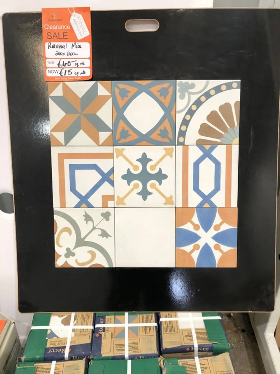 Decorative Patterned Tile (Clearance Sale)