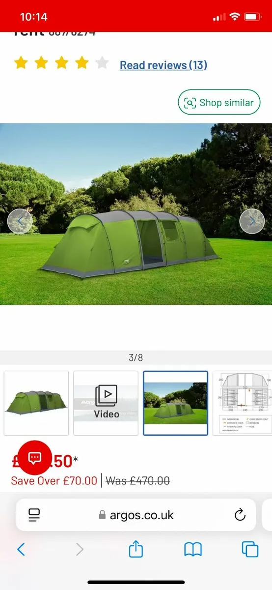 800 XL Longleat 8 man tent - Image 3