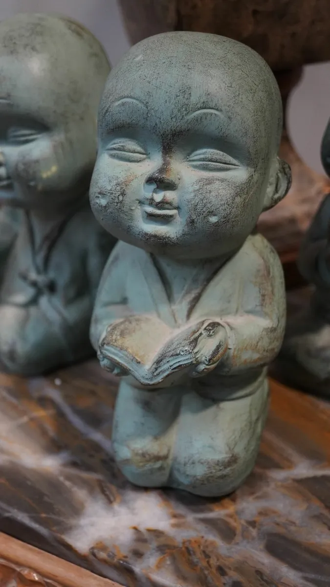 Set of 3 Monk Figurines - Image 3