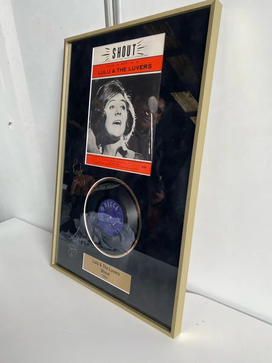 Signed Framed Vinil - Image 1