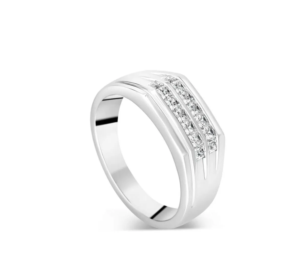 Gents sterling silver ring size W - Image 2