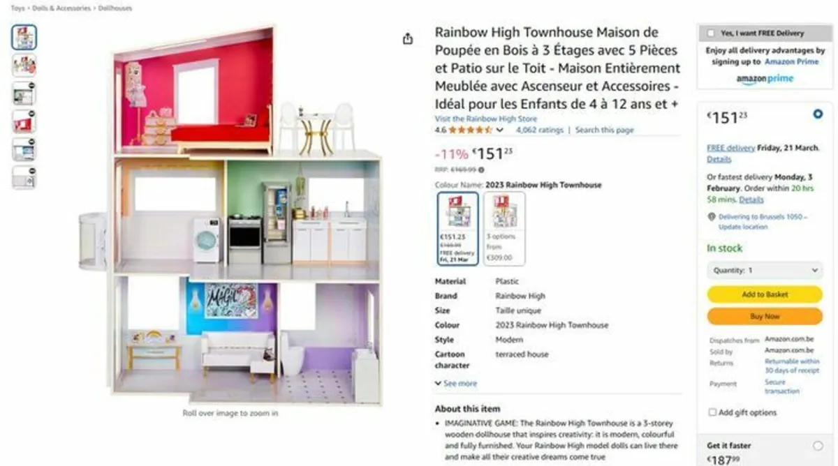 Rainbow High Townhouse Doll House. - Image 4