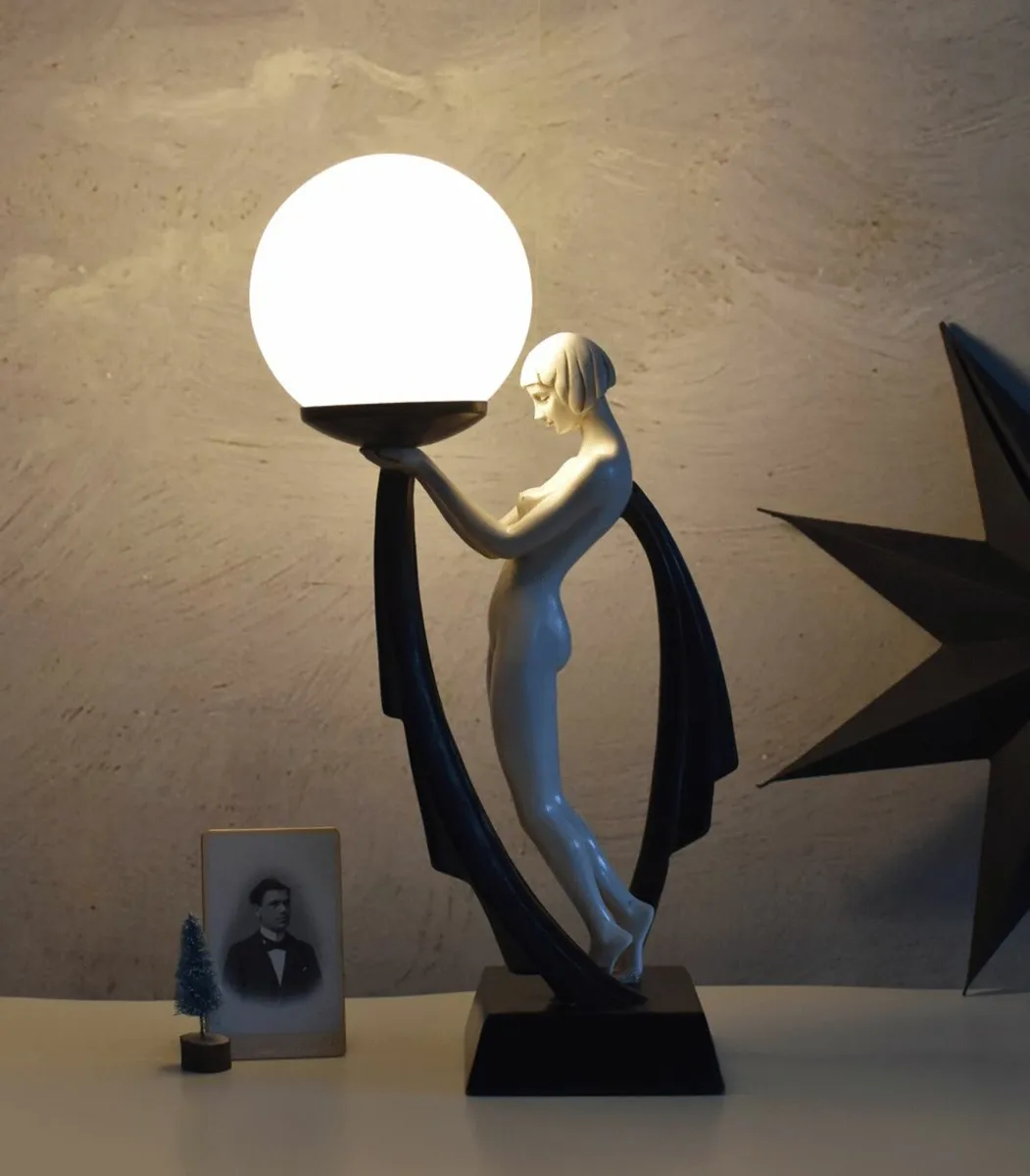 Antique style Light with Sphere Shade Dancer Art D - Image 1