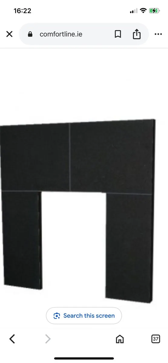 Electric fire with granite hearth and insert - Image 3