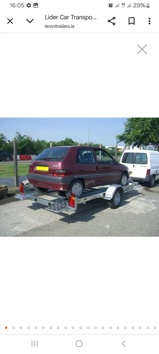 Lider  single wheel tiltbed car transporter - Image 3