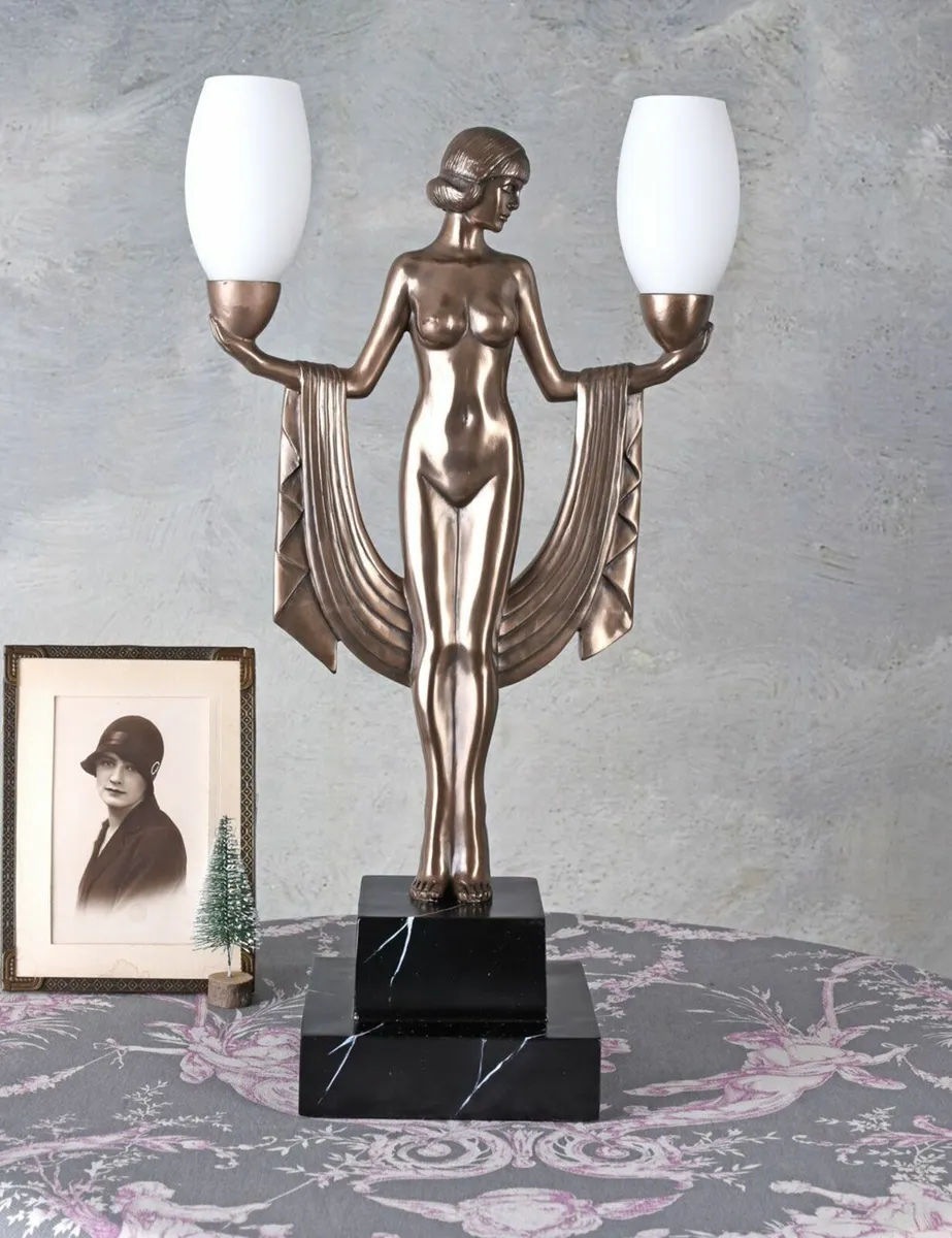 Table Lamp Villa Gatsby Art Deco Table Lamp Female - Image 2