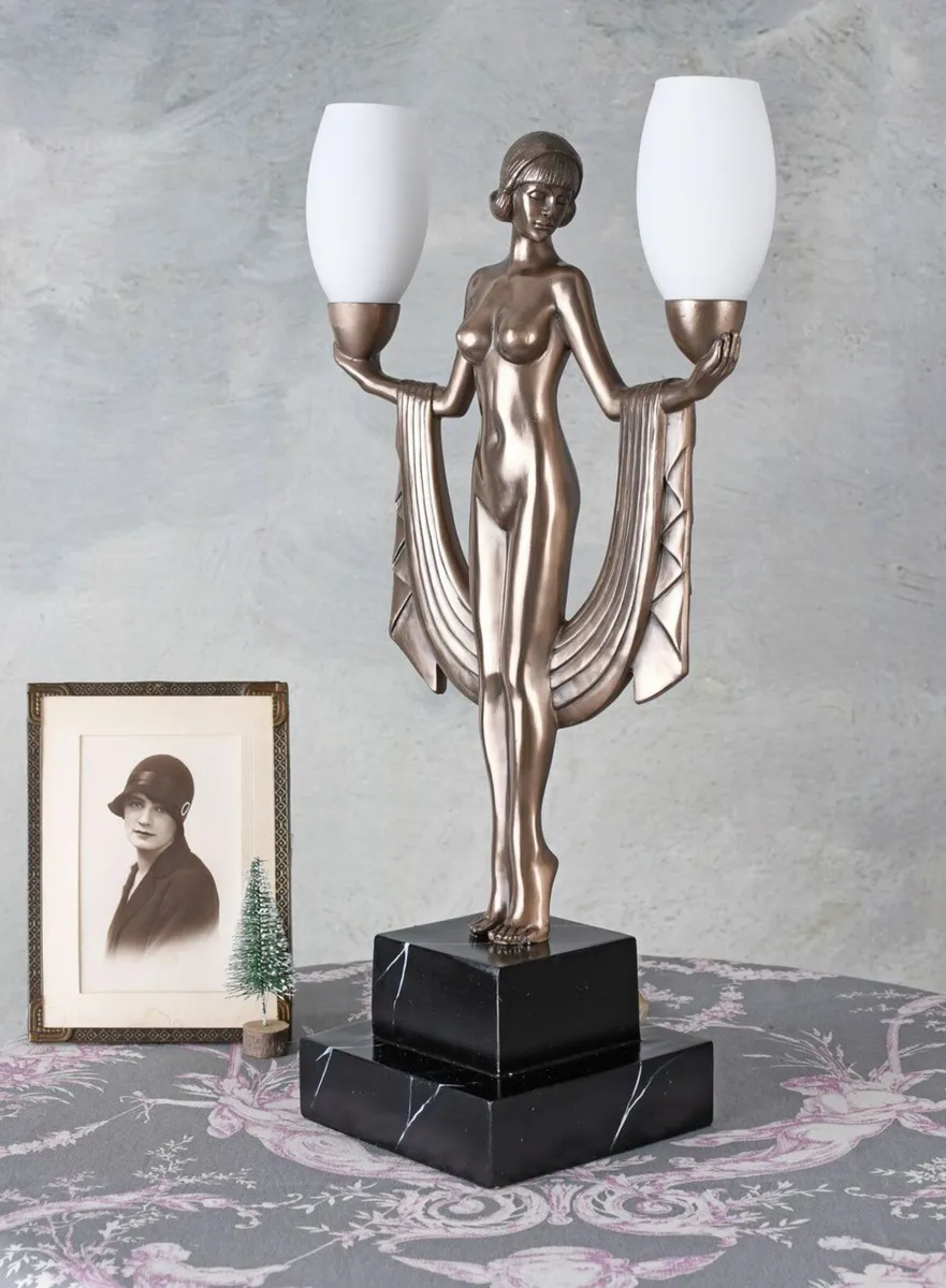 Table Lamp Villa Gatsby Art Deco Table Lamp Female - Image 3