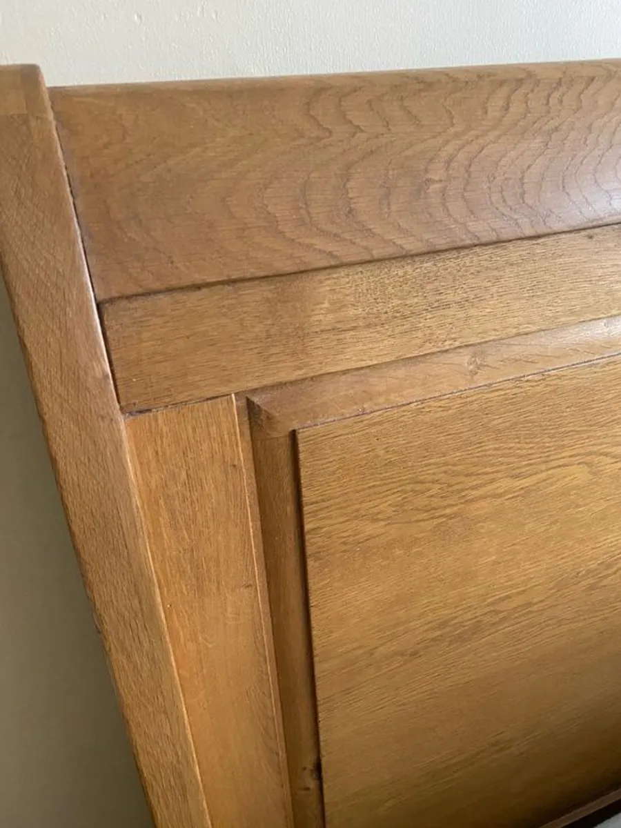 King Size Excellent Condition - Solid Wood Bed and Mattress - Image 3