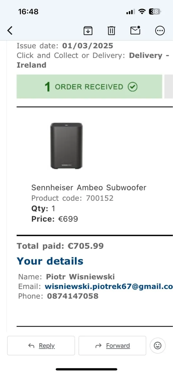 Sennheiser Ambeo aubwoofer - Image 3