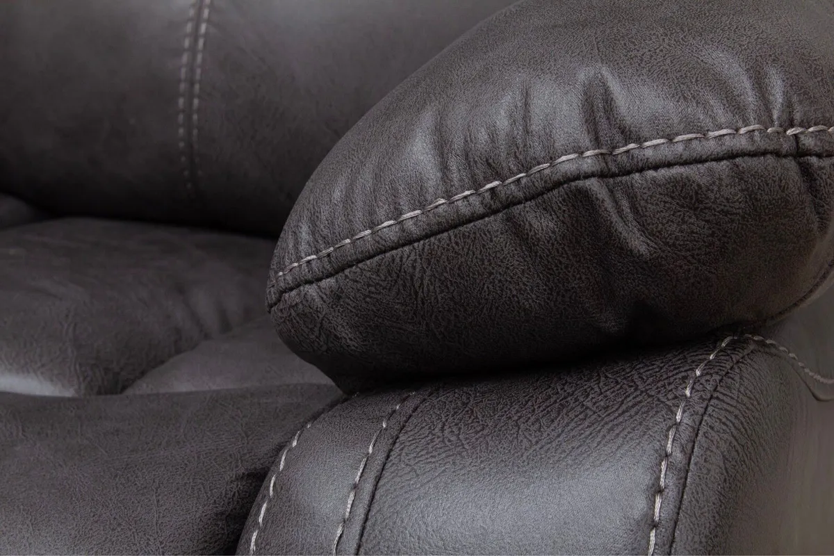 all leather all recliner sofa same week delivery - Image 2