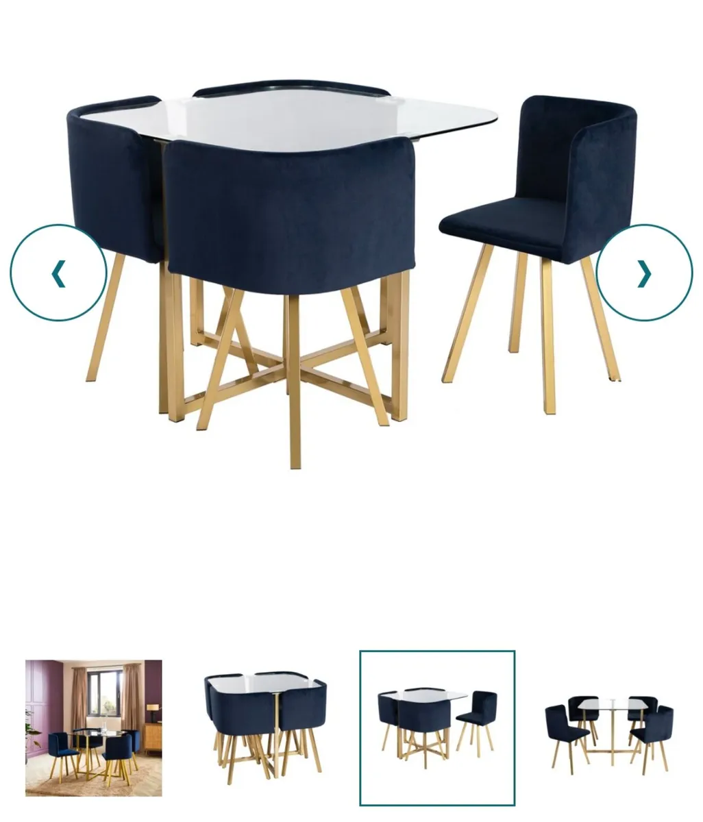 (New) Table and 4 x chairs - Image 2