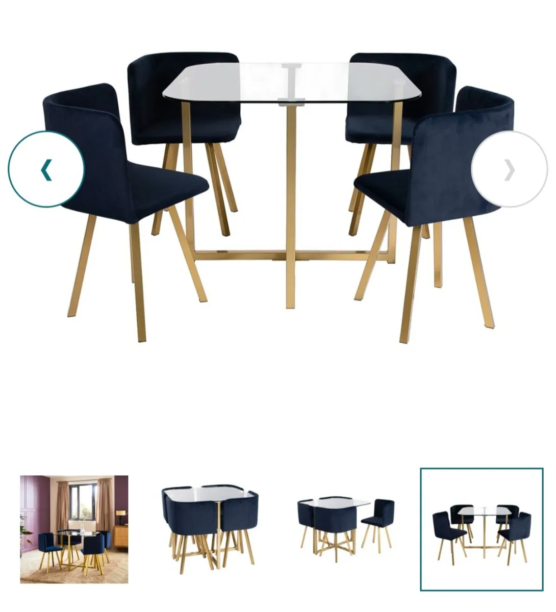 (New) Table and 4 x chairs - Image 3