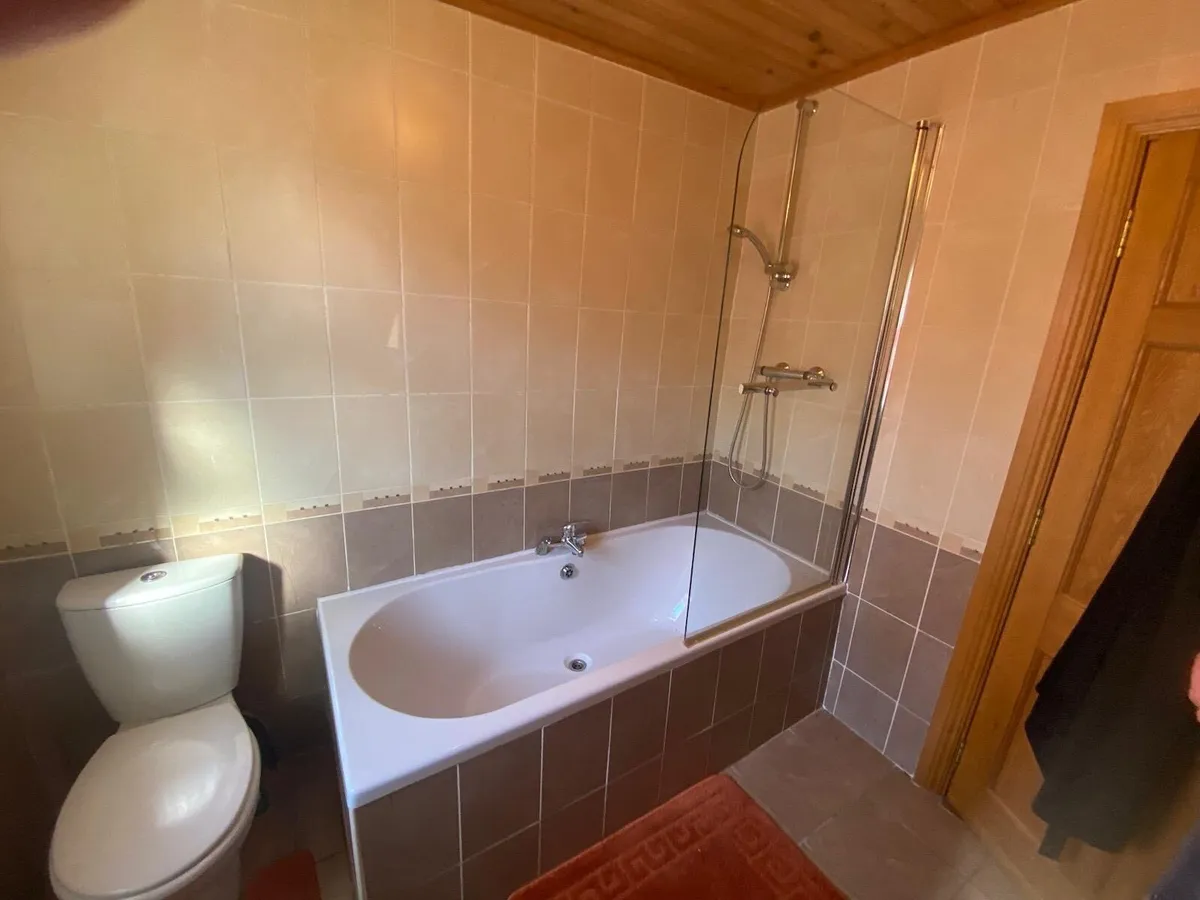 Bath and glass door - Image 1