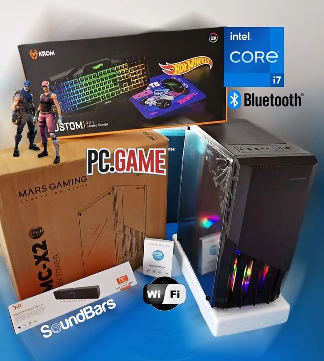 Pc Gaming Computer Monitor 1 Tb Ssd 8 Fans Led - Image 2