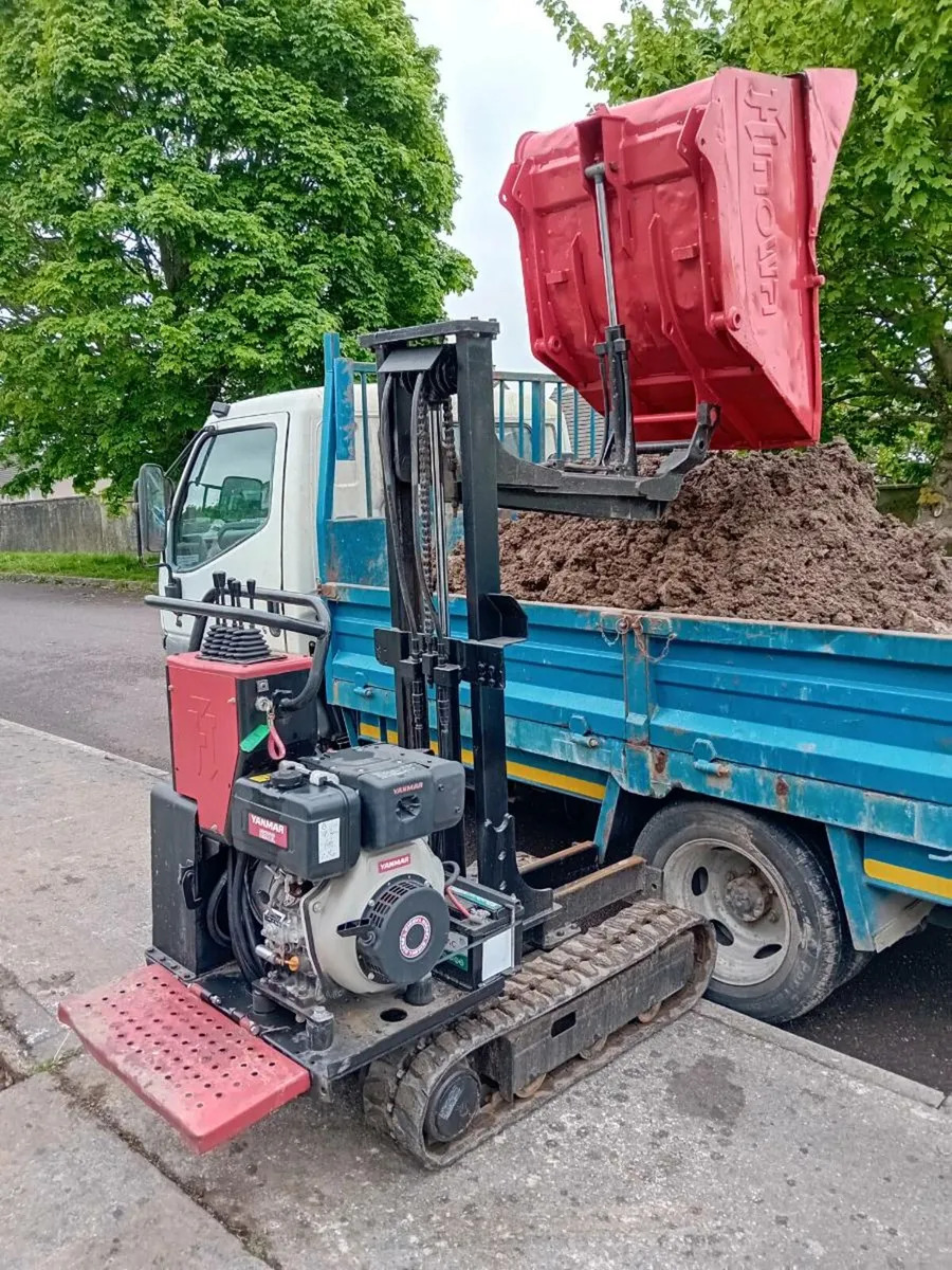 LOOK Hinowa 1/2 ton hi-tip tracked diesel dumper - Image 1