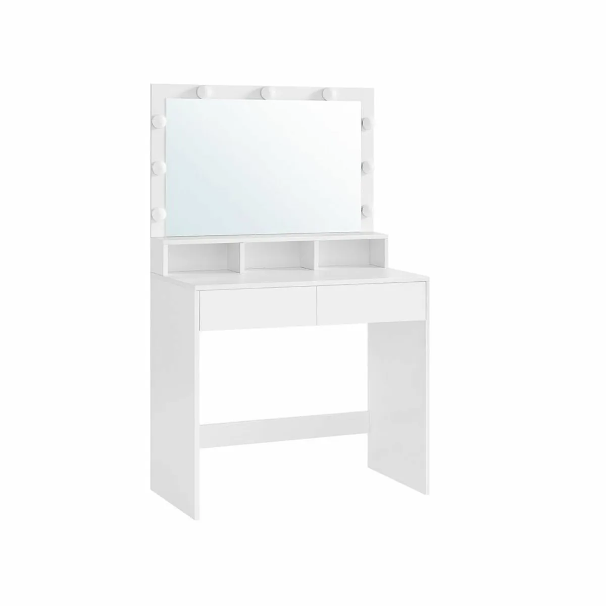 Dressing table with mirror and light bulbs dressin - Image 1