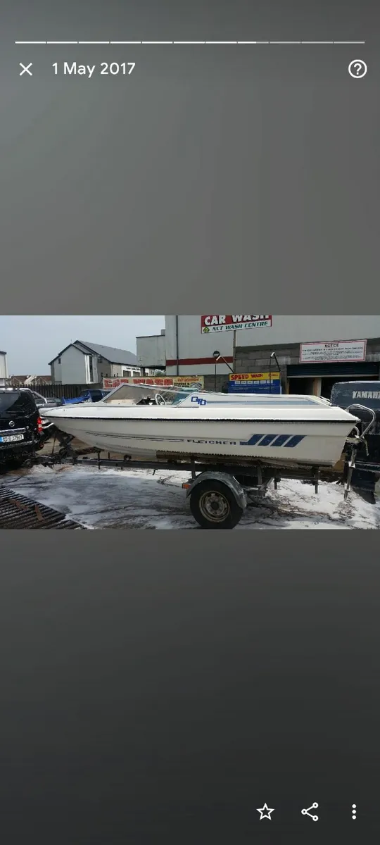 V4 115 hp Yamaha outboard engine & Boat trailer - Image 2