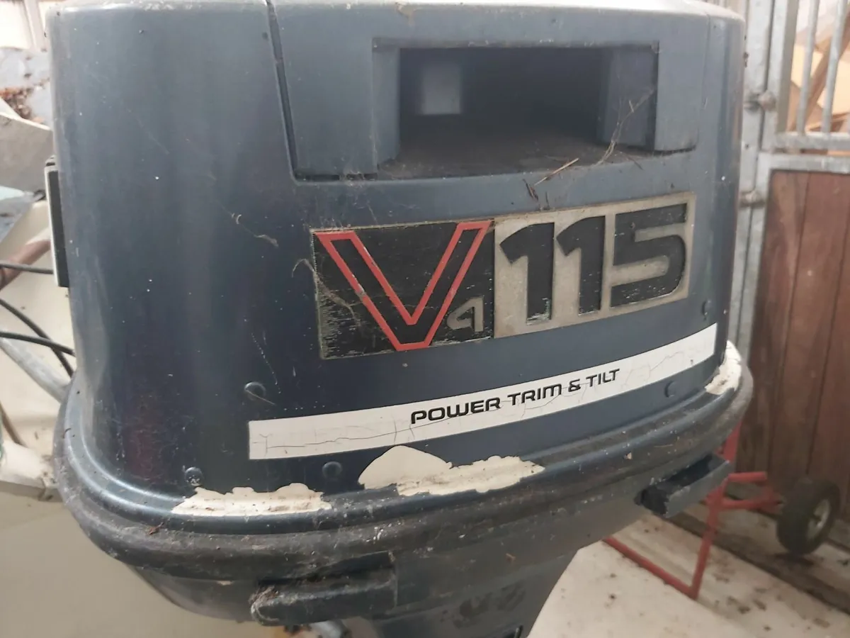V4 115 hp Yamaha outboard engine & Boat trailer - Image 1
