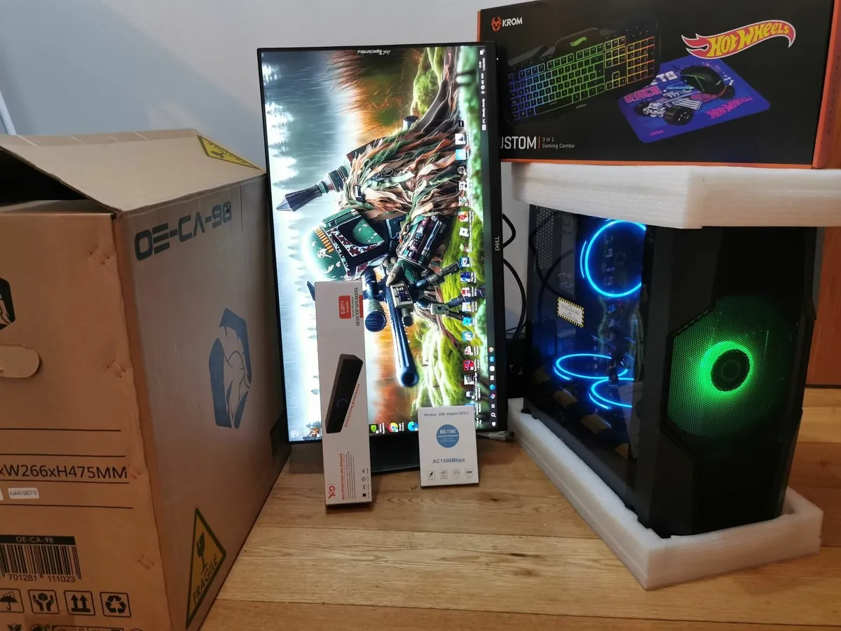 PC GAMING COMPUTER MONITOR 1 TB SSD 8 FANS LED - Image 1