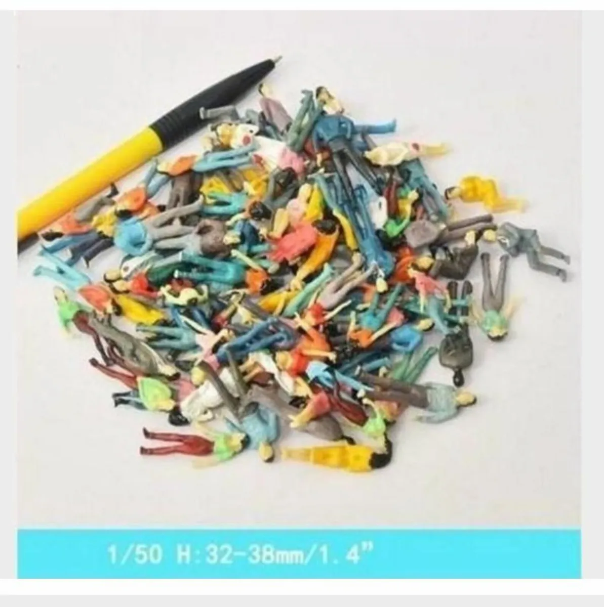 Miniature 1;50 Scale Figures x 12, Free Post - Image 2