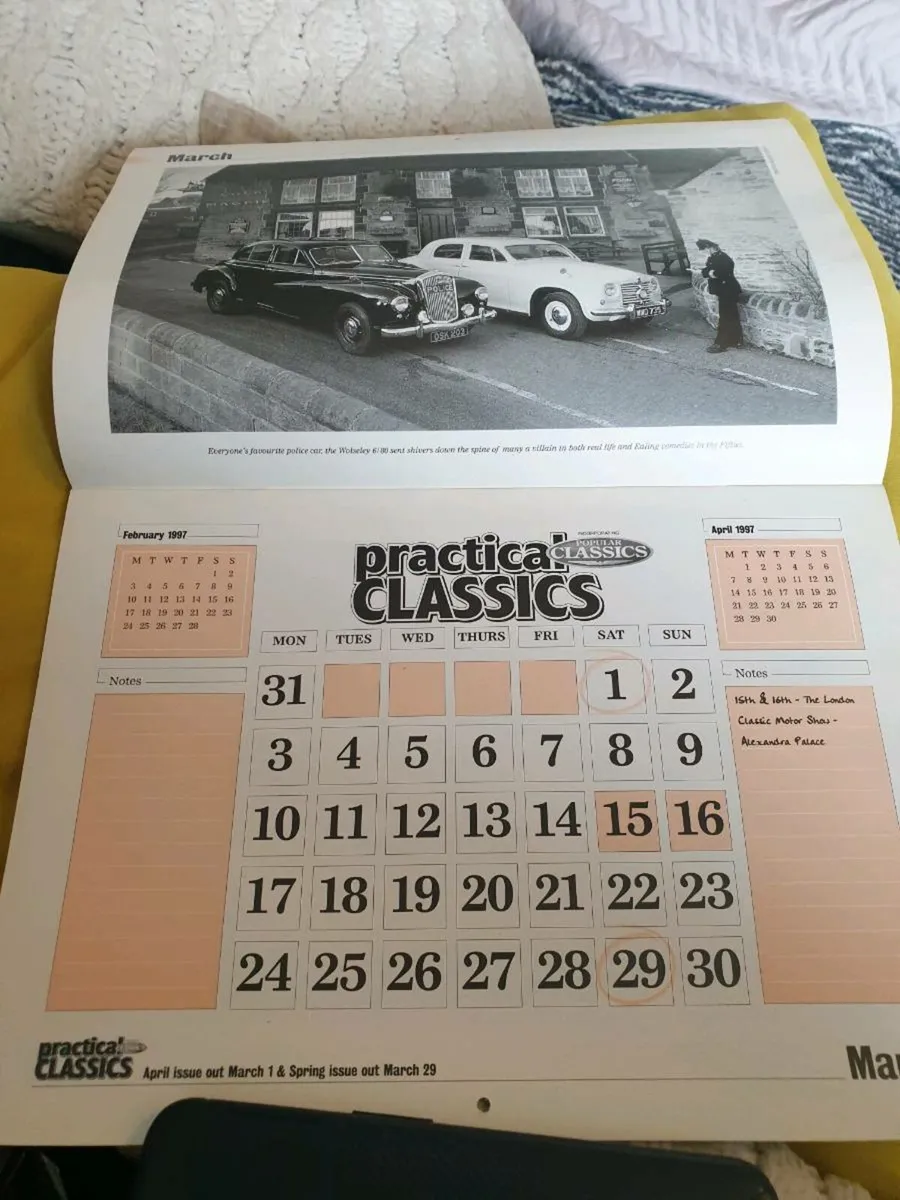 PRACTICAL..CLASSICS..1997...CALENDAR - Image 2