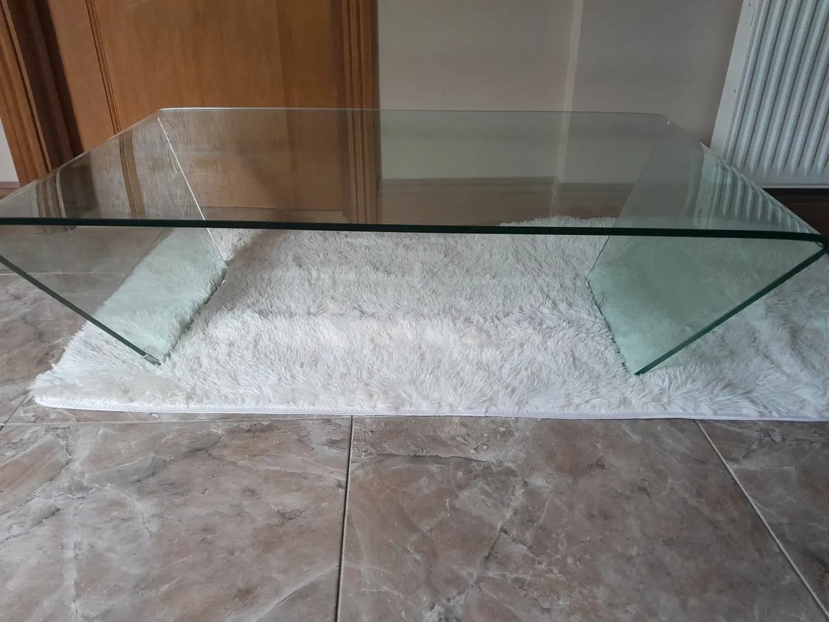 Modern Glass Coffee Table - Image 1