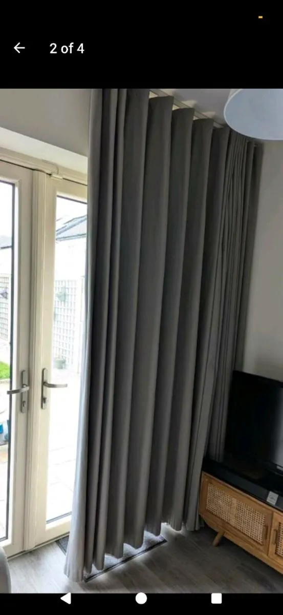 French door curtain & matching roman blind - Image 2
