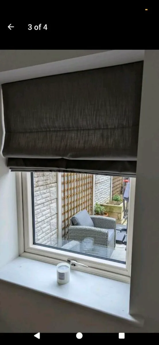 French door curtain & matching roman blind - Image 3